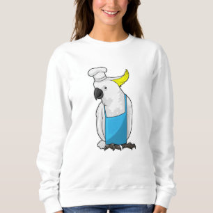 Papagei als Koch mit Kochmütze Sweatshirt