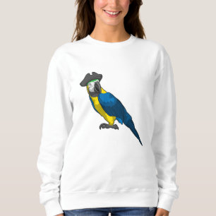 Papagei als Pirate mit Hut Sweatshirt