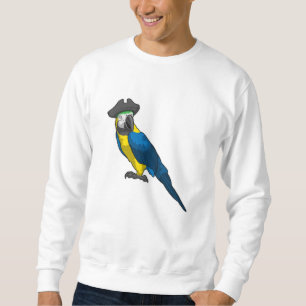 Papagei als Pirate mit Hut Sweatshirt