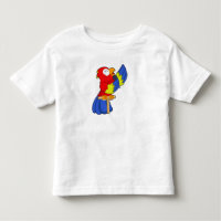 Papagei als Sänger mit Mikrofon