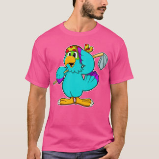 Papagei als sauberer mit Mop T-Shirt