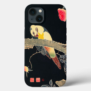 Papagei am Rande einer blühenden Rose Bush Case-Mate iPhone Hülle