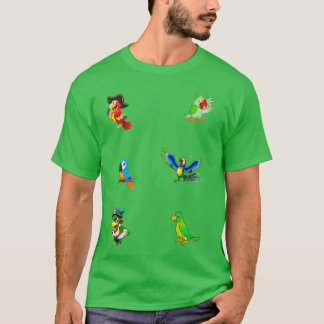Papagei-Aufkleber T-Shirt