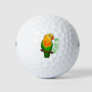 Papagei aus niedlichem Cartoon Golfball