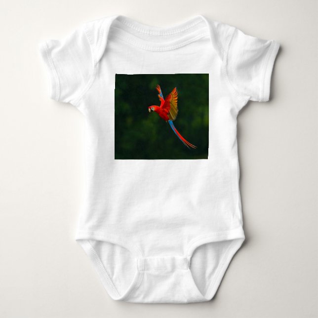 Papagei Baby Strampler (Vorderseite)