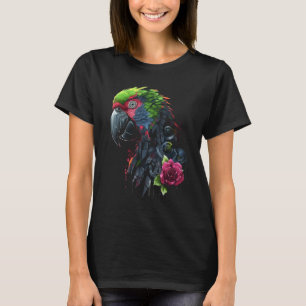 Papagei-Blume Robot Animal Bird T-Shirt