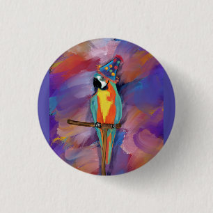 Papagei Button