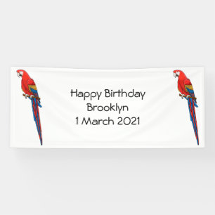 Papagei-Cartoon Banner