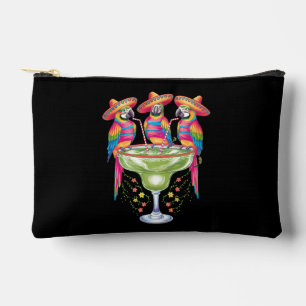 Papagei Cinco De Mayo Lustiger Trinkender Mexikani Zubehörtasche