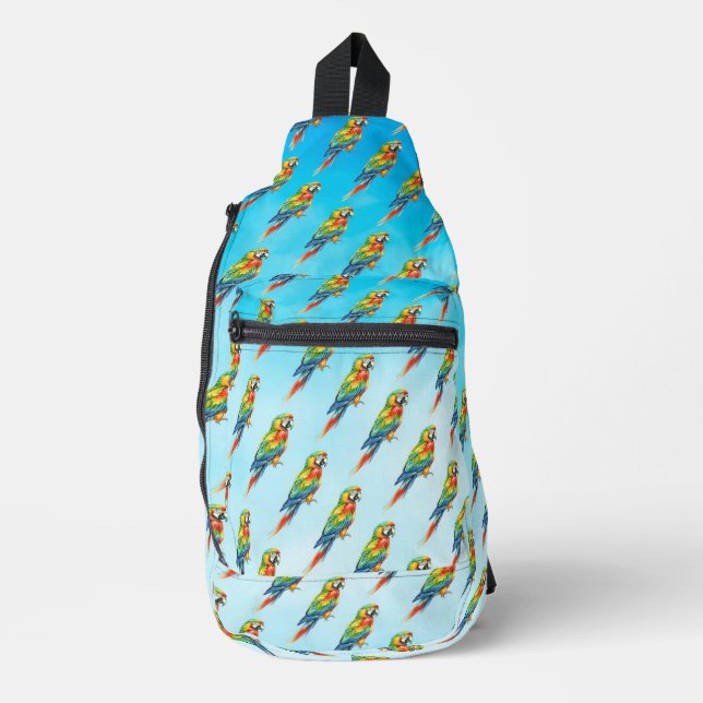 Papagei Crossbody Bag (Vorderseite)