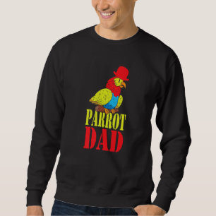 Papagei Dad Wellensittich Bunt Süßer Vogel Meme Sweatshirt