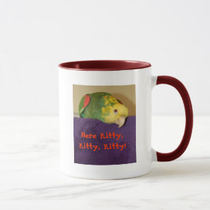 Papagei, der Miezekatze nennt! Tasse