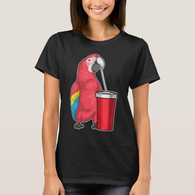 Papagei-Drink-Tasse T-Shirt (Vorderseite)