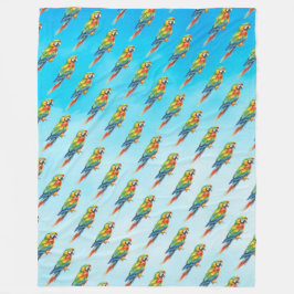 Papagei Fleecedecke