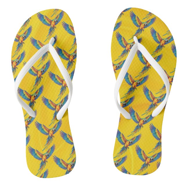 Papagei Flip Flops (Fußbett)