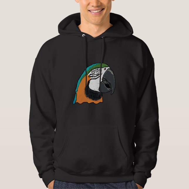 Papagei Hoodie (Vorderseite)