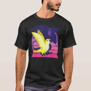 Papagei I Flügeldrache I schreiend Gelbes Lutino Q T-Shirt