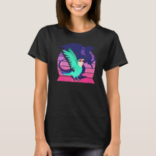 Papagei I Geflügelter Drache I Schreiender Pfirsic T-Shirt
