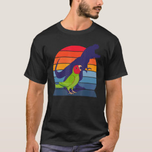 Papagei I Tyrannosaurus Rex I schreiend rot maskie T-Shirt