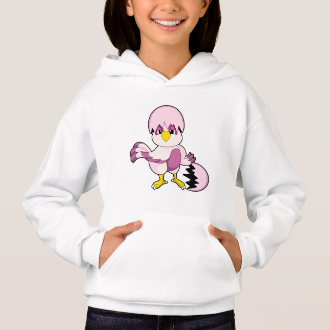 Papagei in Ei mit Eggshell.PNG Hoodie (Vorderseite)