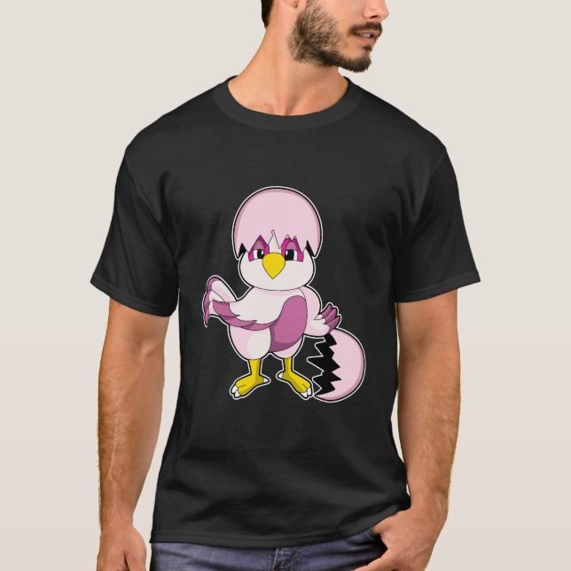 Papagei in Ei mit Eggshell.PNG T-Shirt (Vorderseite)