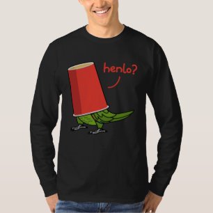 Papagei in einer Tasse Hallo I Gelbnackenamazone T-Shirt