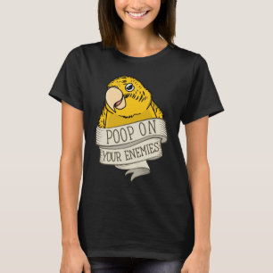 Papagei Kacke auf deinen Feinden in Lutino Budgie T-Shirt