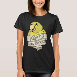 Papagei Kackte auf deinen Feinden I Gelbpapagei T-Shirt