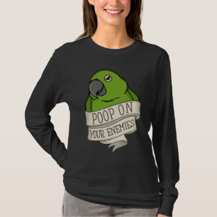 Papagei Kackte auf deinen Feinden, ich gelbe nackt T-Shirt