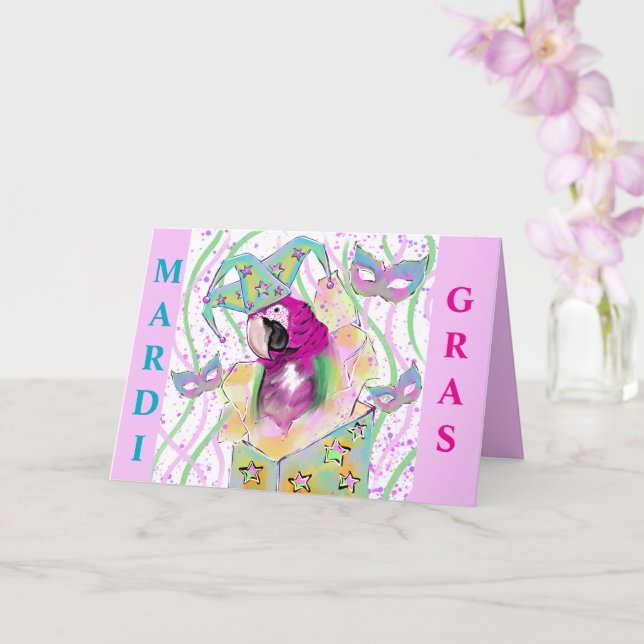 Papagei Karte (Orchidee)