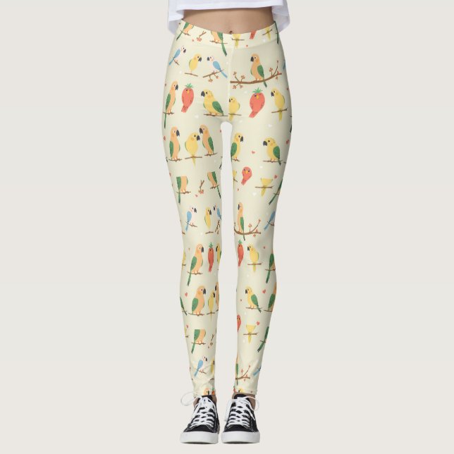 Papagei Leggings (Vorderseite)