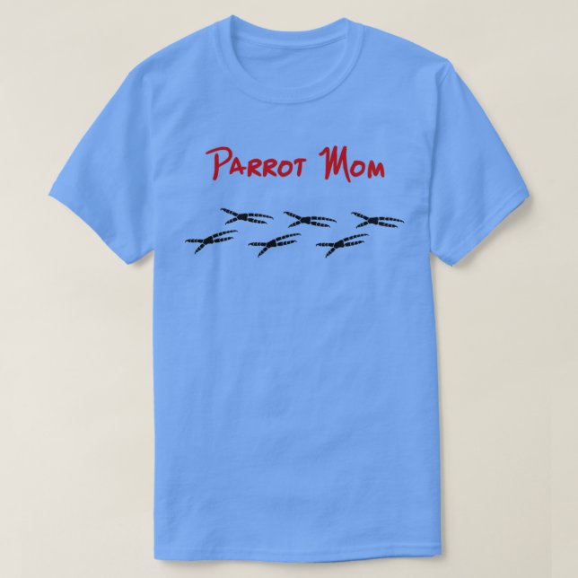 Papagei-Mama 1 T-Shirt (Design vorne)