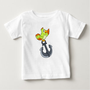 Papagei mit Anchor Baby T-shirt