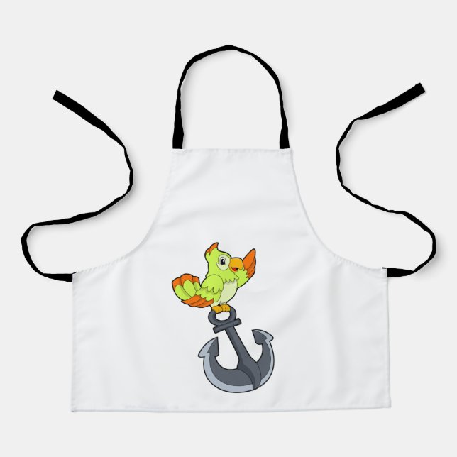 Papagei mit Anchor Schürze (Vorderseite)