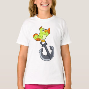 Papagei mit Anchor T-Shirt