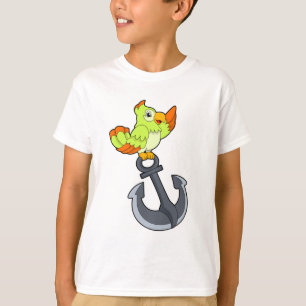 Papagei mit Anchor T-Shirt