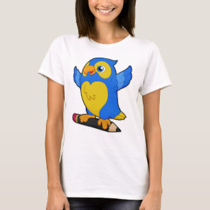 Papagei mit Bleistift T-Shirt