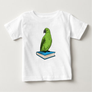 Papagei mit Buch Baby T-shirt