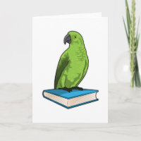 Papagei mit Buch