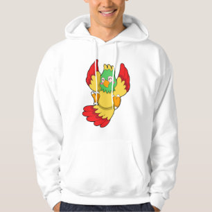 Papagei mit grünem Kopf Hoodie