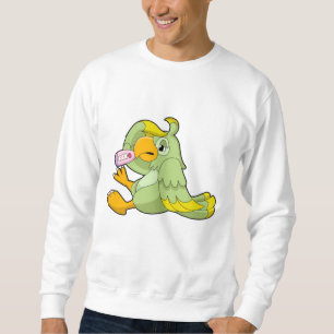 Papagei mit klinischem Thermometer Sweatshirt