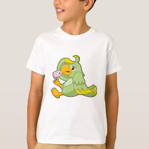 Papagei mit klinischem Thermometer T-Shirt