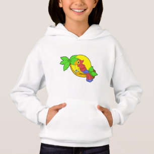 Papagei mit Kokosnuss Hoodie