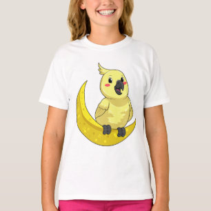Papagei mit Mond T-Shirt