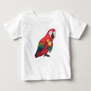 Papagei mit Orangensaftglas Baby T-shirt