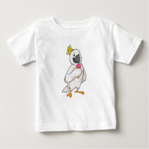 Papagei mit Waffeleis Baby T-shirt