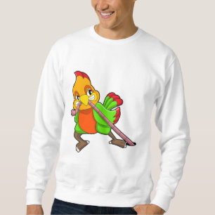 Papagei mit Wurm Sweatshirt