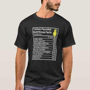 Papagei Nahrungsfakte I Gelber Paprika T-Shirt