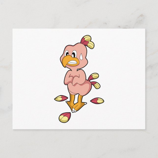 Papagei ohne Feathers.PNG Postkarte (Vorderseite)