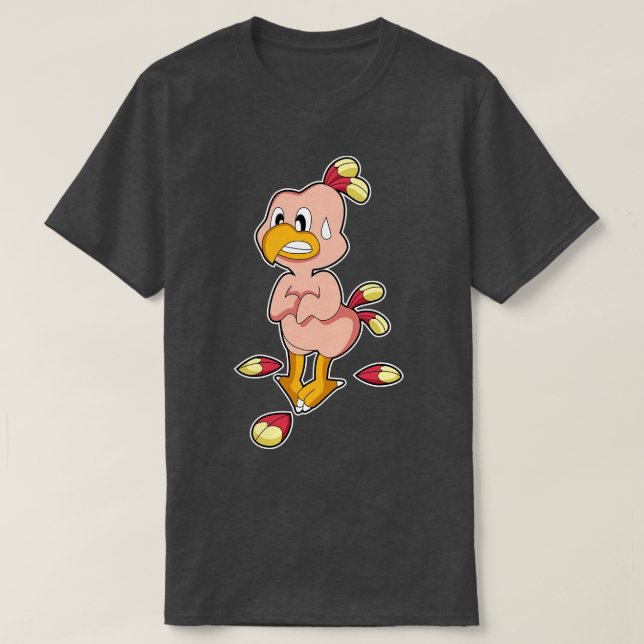 Papagei ohne Federn T-Shirt (Design vorne)